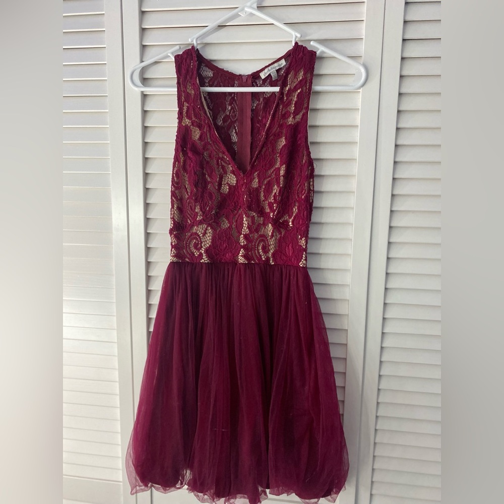 CHARLOTTE RUSSE Y2K Mini Lace Dress
